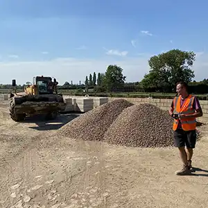 Site Gravel Piles Site Gravel Piles